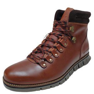 Cole Haan Mens Zergrand Hiker Waterproof Boots British Tan 8M
